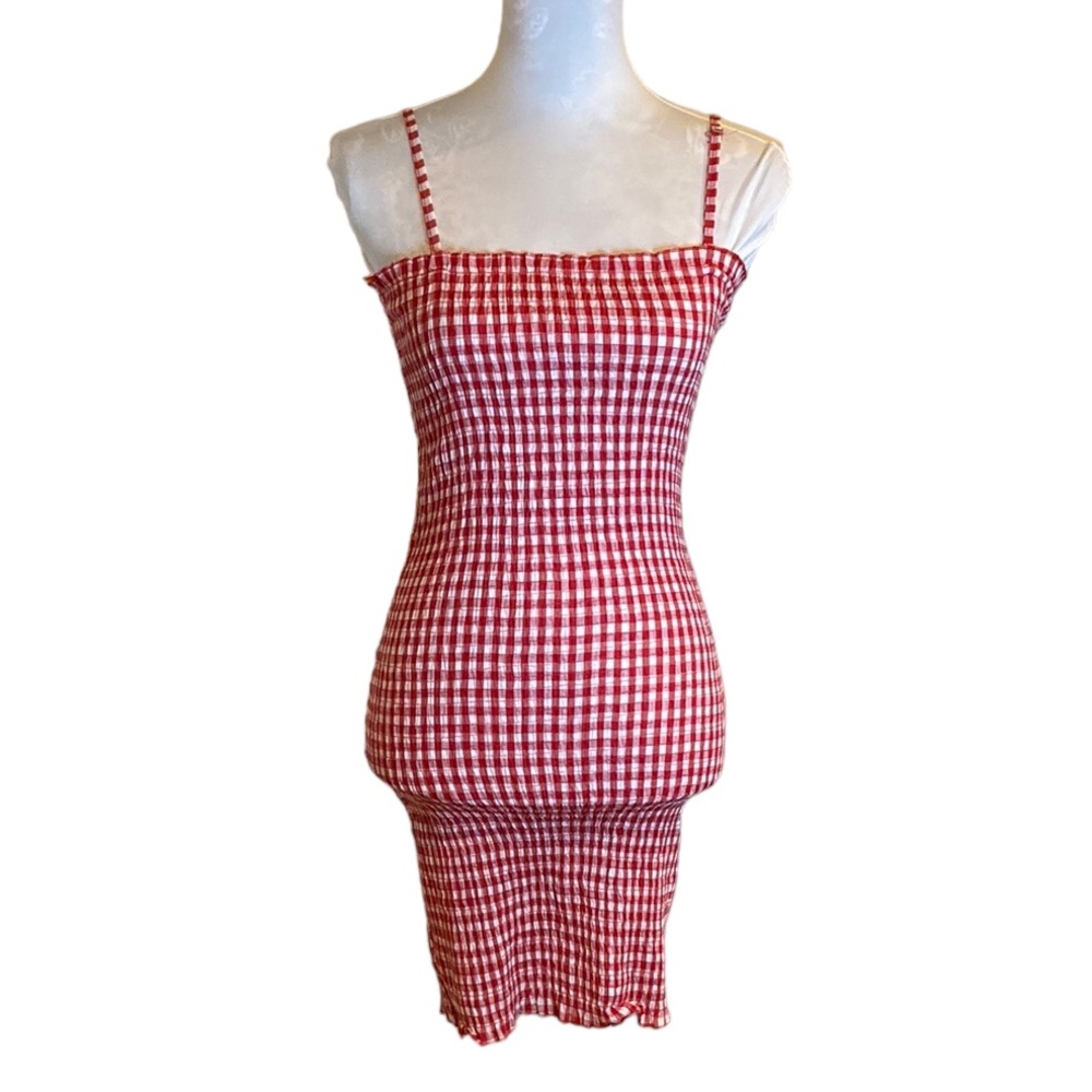 NWOT Morning Mist Plaid Bodycon Dress Size 10